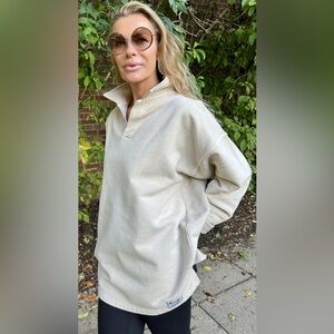Sloppy Joe Collar Sweatshirt in Stone Size 1